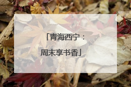 青海西宁：周末享书香