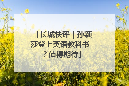 长城快评｜孙颖莎登上英语教科书？值得期待