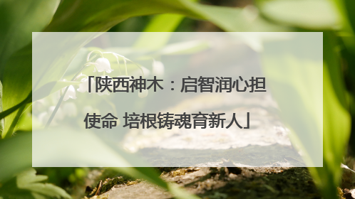 陕西神木：启智润心担使命 培根铸魂育新人