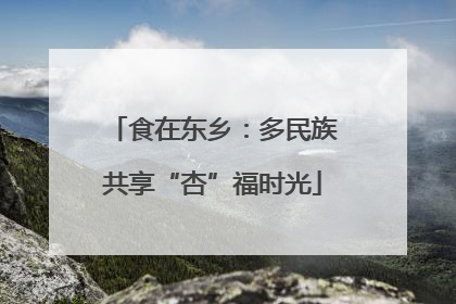 食在东乡：多民族共享“杏”福时光