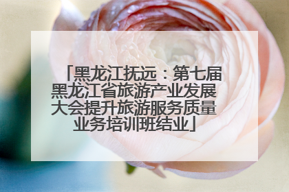 黑龙江抚远：第七届黑龙江省旅游产业发展大会提升旅游服务质量业务培训班结业