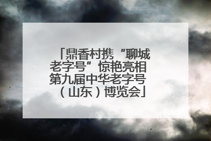 鼎香村携“聊城老字号”惊艳亮相第九届中华老字号（山东）博览会
