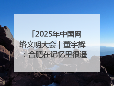 2025年中国网络文明大会｜董宇辉：合肥在记忆里很遥远也很亲切