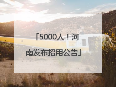 5000人！河南发布招用公告