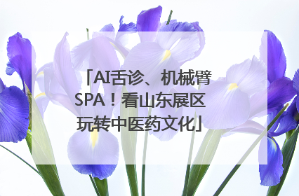 AI舌诊、机械臂SPA！看山东展区玩转中医药文化